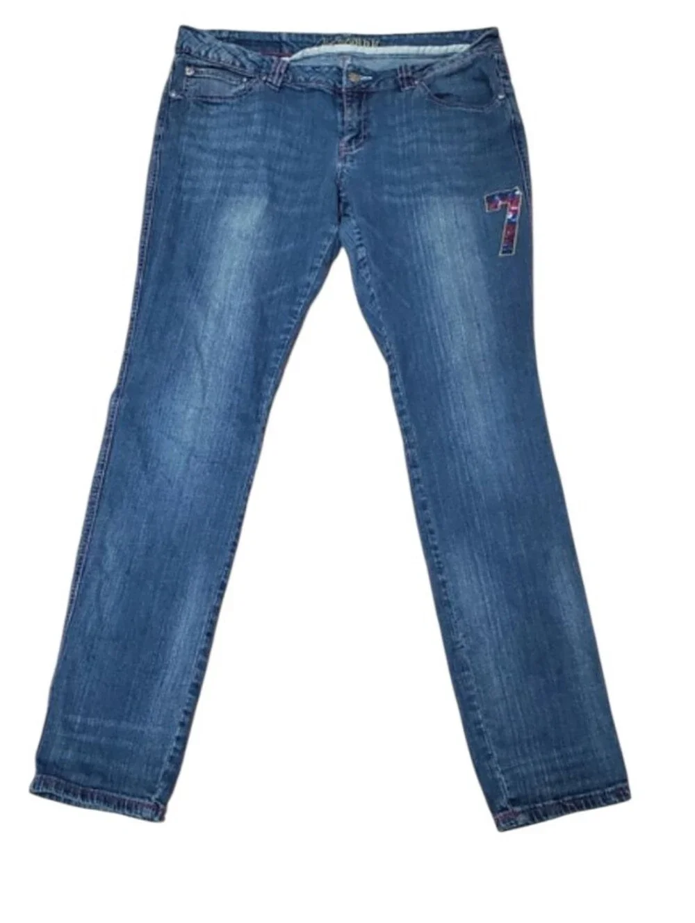 Vintage Violet and pink blue jeans
